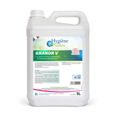 GRANOR V ECOCERT - SOIN DU LINGE LESSIVE - 5L