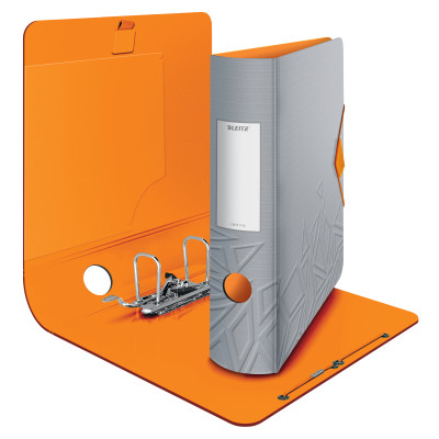 Classeur à levier Urban Chic Active 180° -82 mm - Polyfoam - Gris - Leitz
