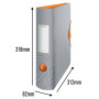 Classeur à levier Urban Chic Active 180° -82 mm - Polyfoam - Gris - Leitz