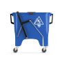 Seau SQUIZZY 2x8L bleu sur roulette avec rouleaux pressoirs à pédale
