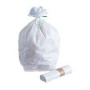 50 Sacs à déchets blanc 10µ 5L - HD avec liens