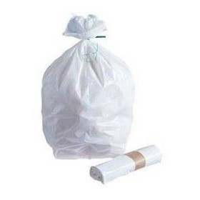 50 Sacs à déchets blanc 10µ 20L - HD avec liens