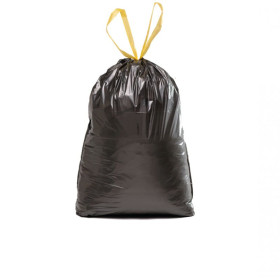 20 Sacs à déchets noir 28µ 50L - avec liens