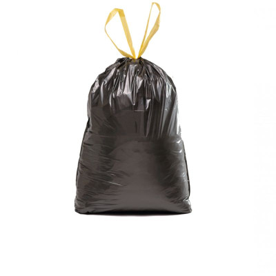 20 Sacs à déchets noir 28µ 50L - avec liens