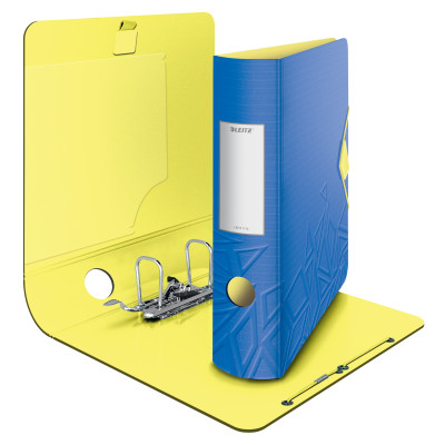 Classeur à levier Urban Chic Active 180° -82 mm - Polyfoam - Bleu - Leitz
