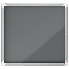 Vitrine d'affichage en feutre Premium Plus 6xA4 - Gris - Nobo