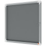 Vitrine d'affichage en feutre Premium Plus 6xA4 - Gris - Nobo