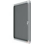 Vitrine d'affichage en feutre Premium Plus 6xA4 - Gris - Nobo