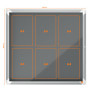 Vitrine d'affichage en feutre Premium Plus 6xA4 - Gris - Nobo