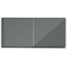 Vitrine d'affichage en feutre Premium Plus 27xA4 - Gris - Nobo