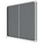 Vitrine d'affichage en feutre Premium Plus 27xA4 - Gris - Nobo