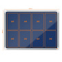 Vitrine d'affichage en feutre Premium Plus 8xA4 - Bleu - Nobo