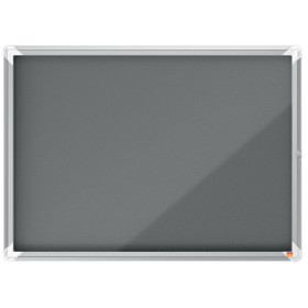 Vitrine d'affichage en feutre Premium Plus 8xA4 - Gris - Nobo