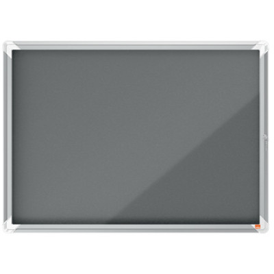 Vitrine d'affichage en feutre Premium Plus 8xA4 - Gris - Nobo