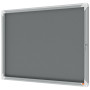 Vitrine d'affichage en feutre Premium Plus 8xA4 - Gris - Nobo