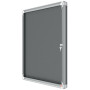 Vitrine d'affichage en feutre Premium Plus 8xA4 - Gris - Nobo