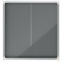 Vitrine d'affichage en feutre Premium Plus 12xA4 - Gris - Nobo