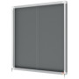 Vitrine d'affichage en feutre Premium Plus 12xA4 - Gris - Nobo