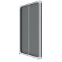 Vitrine d'affichage en feutre Premium Plus 12xA4 - Gris - Nobo