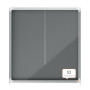 Vitrine d'affichage en feutre Premium Plus 12xA4 - Gris - Nobo