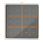 Vitrine d'affichage en feutre Premium Plus 12xA4 - Gris - Nobo