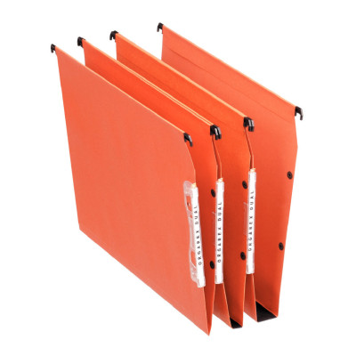 Dossier suspendu latéral armoire Dual- fond 50- boîte de 25 - Orange - Esselte