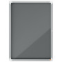 Vitrine d'affichage en feutre Premium Plus 9xA4 - Gris - Nobo