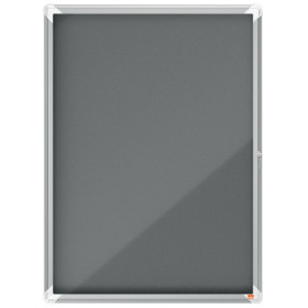 Vitrine d'affichage en feutre Premium Plus 9xA4 - Gris - Nobo