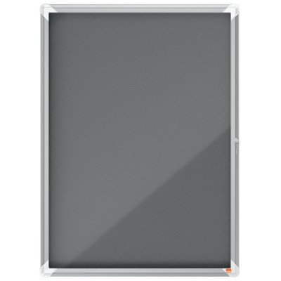 Vitrine d'affichage en feutre Premium Plus 9xA4 - Gris - Nobo