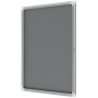Vitrine d'affichage en feutre Premium Plus 9xA4 - Gris - Nobo