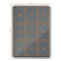 Vitrine d'affichage en feutre Premium Plus 9xA4 - Gris - Nobo