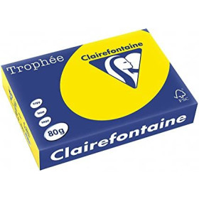 CLF R/500 TROPHEE 80G A4 JAUNE FLUO 2977