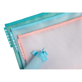 Pochette zip EVA A4 Chrom pastel assorti