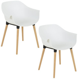ACCESSOIRES LOT DE 2 FAUTEUILS LUMA BLANC 1c