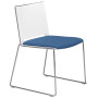 ACCESSOIRES CHAISE FLORA BLC/BLEU INDIGO 1c