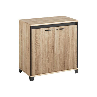 MAMBO SONOMA CHENE NOIR RANGEMENT BAS 2 PORTES 1c