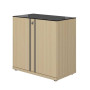 E-MOTION CHENE STRUCTURE RANGEMENT BAS 2 PORTES 2c