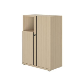 E-MOTION CHENE STRUCTURE RANGEMENT MI HAUT 2 PORTES 2c