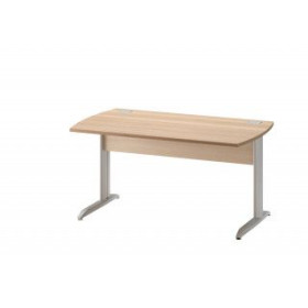 JAZZ + HETRE TABLE BUREAU 120 PIEDS METAL 2c