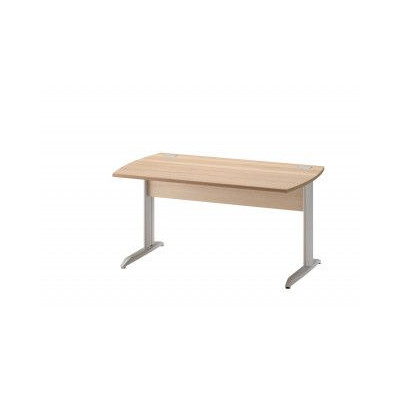 JAZZ + HETRE TABLE BUREAU 120 PIEDS METAL 2c