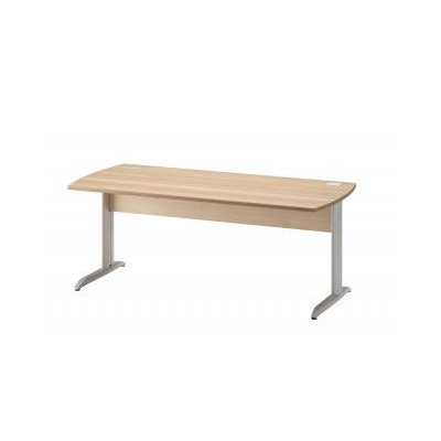 JAZZ + HETRE TABLE BUREAU 140 PIEDS METAL 2c