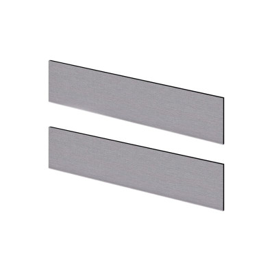 ZOOM CHENE NATUREL KIT 2 PLINTHES ALU BANQUE ANGL 1c