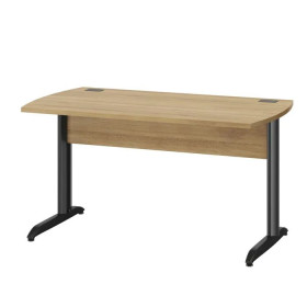 JAZZ + CHENE DU BOCAGE TABLE BUREAU 160 PIEDS METAL 2c
