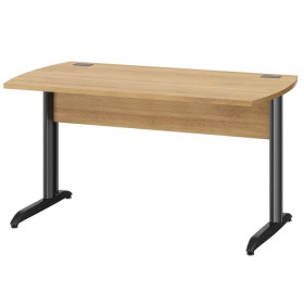 JAZZ + CHENE DU BOCAGE TABLE BUREAU 180 PIEDS METAL 2c