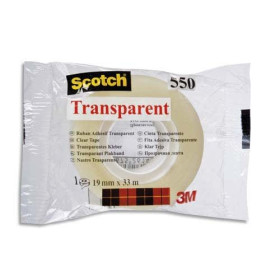 Scotch ruban adh trsp 550 19x33 23195