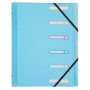 Trieur PP 6 compartiments Chrom.Pastel