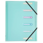 Trieur PP 6 compartiments Chrom.Pastel