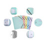 Trieur PP 6 compartiments Chrom.Pastel