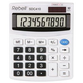 Rebell Calculatrice de bureau SDC 410, blanc