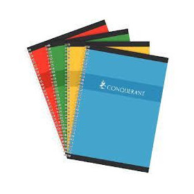 CAHIER CONQUERANT 7 INTEGRALE 210x297 100P 70G Q5/5 ASSORTI
